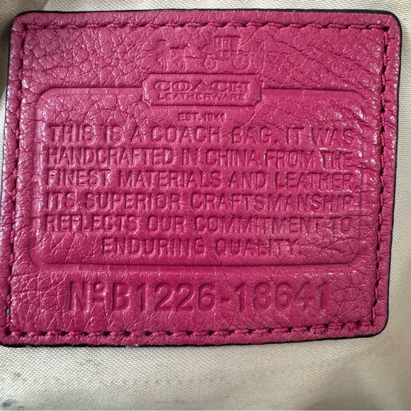 Coach Madison Leather Lindsey Satchel Shoulder/Crossbody Pink - Picture 3 of 9